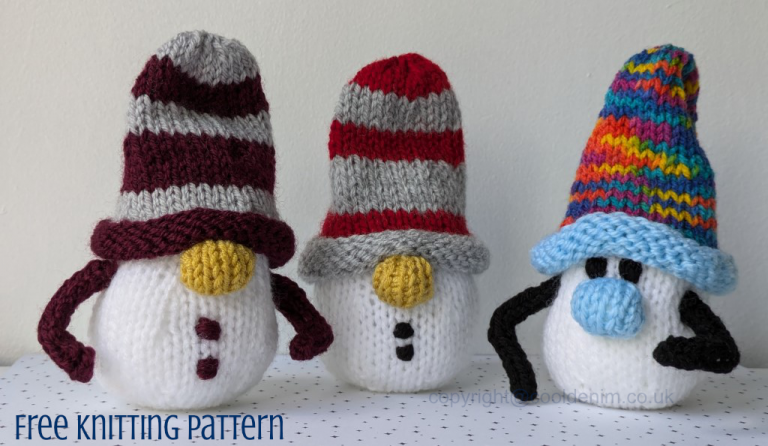 Small Snowmen with Beanie Hats