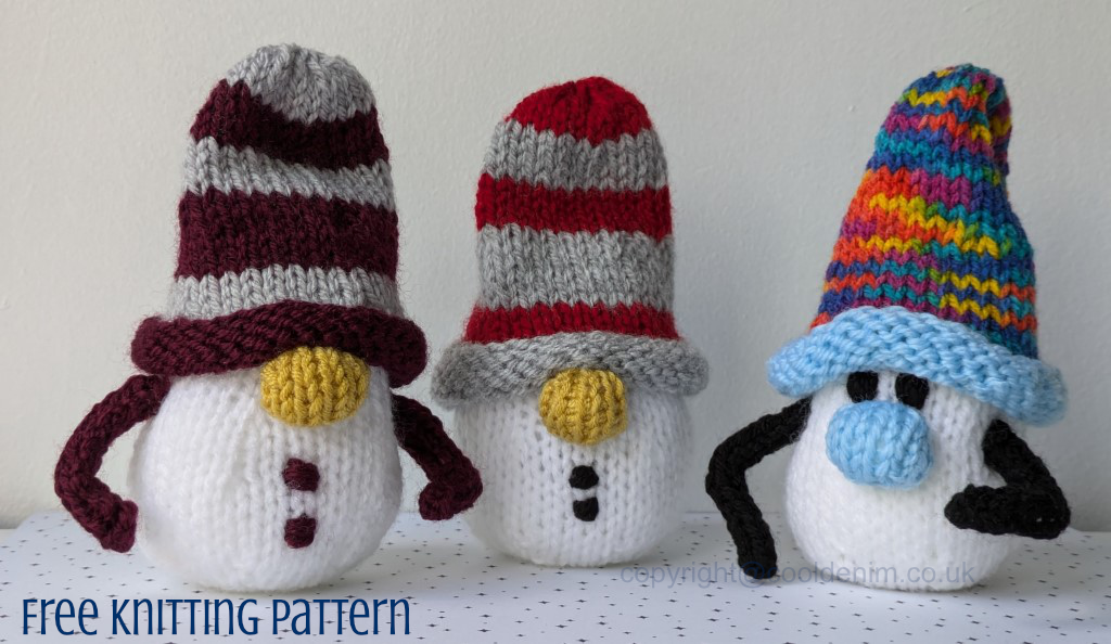 Small Snowmen with Beanie Hats