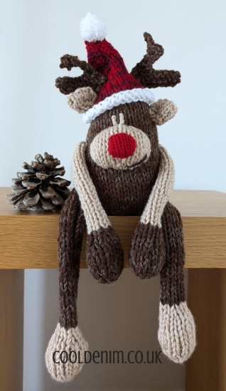 Large Knitted Reindeer