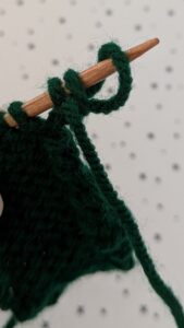 casting on purlwise at beginning of row