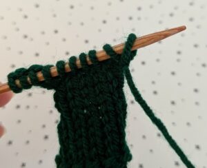 casting on knitwise at beginning of row