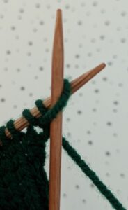 casting on knitwise at beginning of row