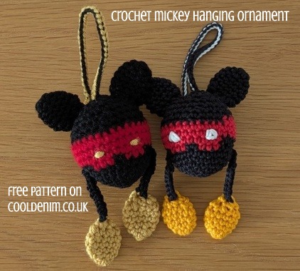 Mickey Crochet Hanging Ornament