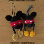 crochet mickey ornament pattern