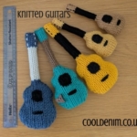 sizes knitted guitar